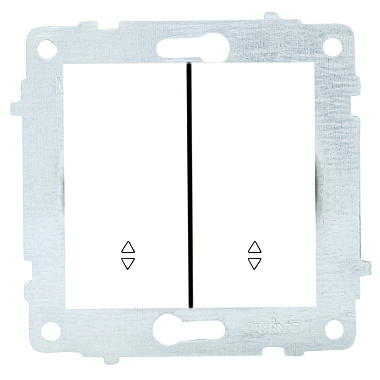 Выключатель 2 СП 10А проходной механизм Ovivo белый