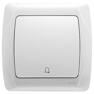 Кнопка звонка 1 СП 10А Viko Carmen белый