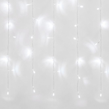 Занавес светодиодный с эфф мерцания 3х2м cоединяемый 240 светод. белый свет прозр провод TM Uniel