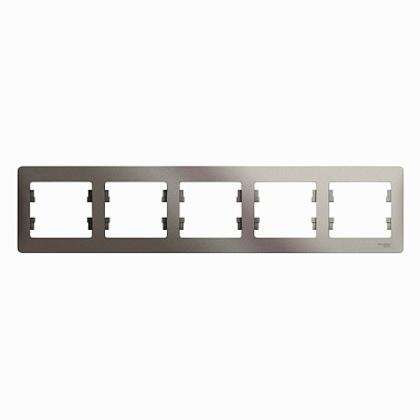 Рамка 5-постовая гориз. SE Glossa платина