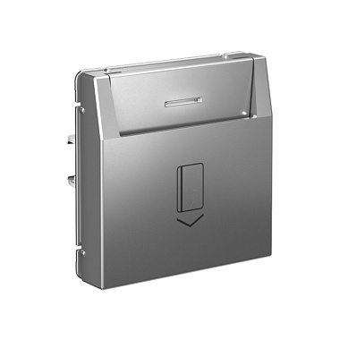 Выключатель 1 СП 10А карточный, без задержки времени, механизм безвинт. зажим SE ArtGallery сталь