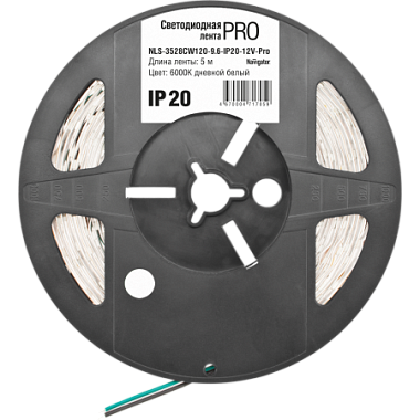 Лента светодиодная 3528  9,6Вт IP20 12V дневной белый 6000К Navigator 71 705