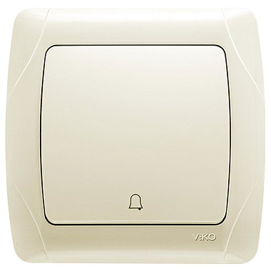 Кнопка звонка 1 СП 10А Viko Carmen крем