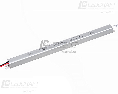 Блок питания  60Вт 24V IP20 2.5 А карандаш 312x18x18мм LEDCRAFT
