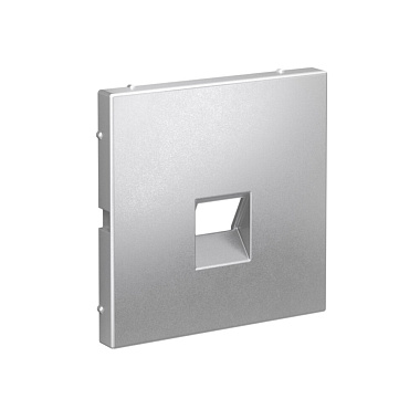 Лицевая панель розетки 1-местной для функций типа Keystone SE ArtGallery алюминий