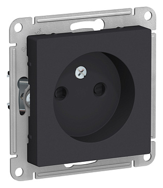 Розетка 1 СП 16А с з/шт механизм SE AtlasDesign карбон