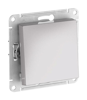 Переключатель 1 СП IP44 10АХ сх.6 механизм безвинт. зажим SE AtlasDesign Aqua алюминий