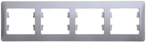 Рамка 4-постовая гориз. SE Glossa перламутр