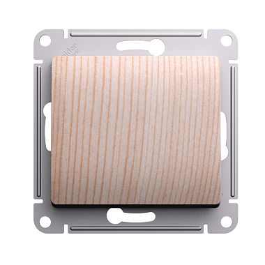 Переключатель 1 СП 10АХ сх.6 механизм SE Glossa сосна