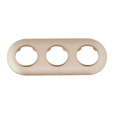 Рамка 3-постовая круглая Bylectrica Прованс шампань