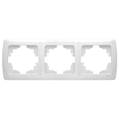 Рамка 3-постовая гориз. Viko Carmen белый