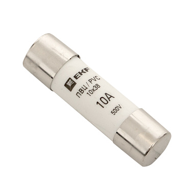 Предохранитель цилиндрический  10A 10x38 ПВЦ EKF