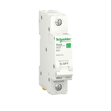 Автоматический выключатель 1P  63A (B) 6,0kA Schneider Electric Resi9
