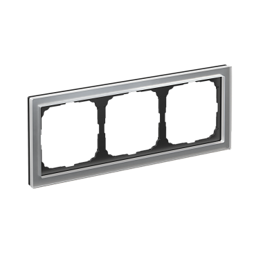 Рамка 3-постовая орг. стекло SE ArtGallery Pure алюминий