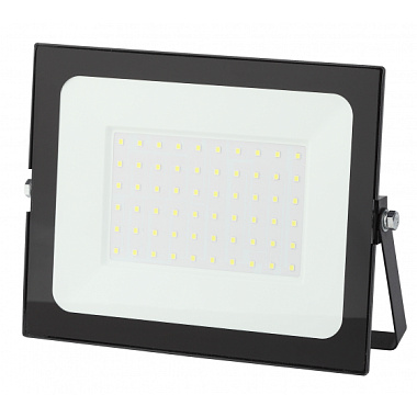 Прожектор светодиодный  50Вт 3000К IP65 4000Лм черный ЭРА Б0043562