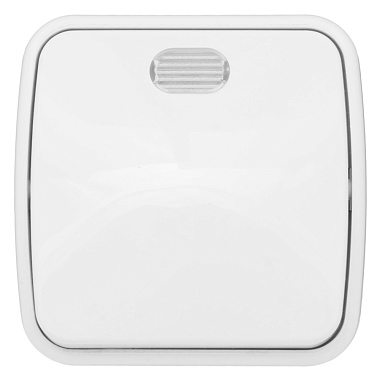 Выключатель 1 ОП 10А с подсв. EKF Минск белый