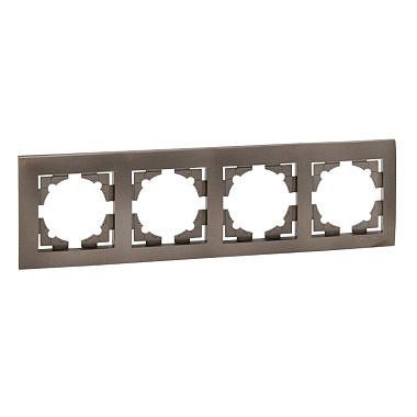 Рамка 4-постовая EKF Валенсия графит