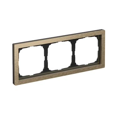 Рамка 3-постовая металл SE ArtGallery Pure латунь