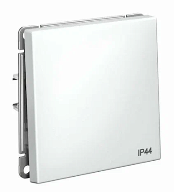 Переключатель 1 СП IP44 10АХ механизм SE ArtGallery Aqua белый