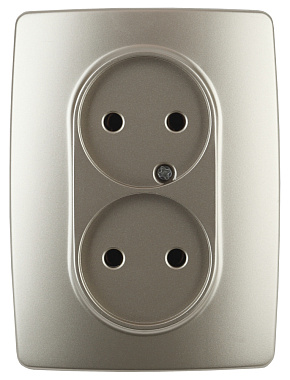 Розетка 2 СП 16A Эра12 шампань Б0031241
