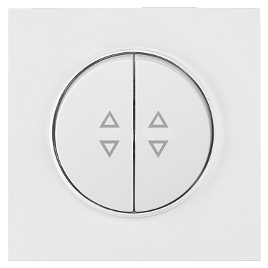 Выключатель 2 СП 10А проходной квадратный Bylectrica Прованс белый