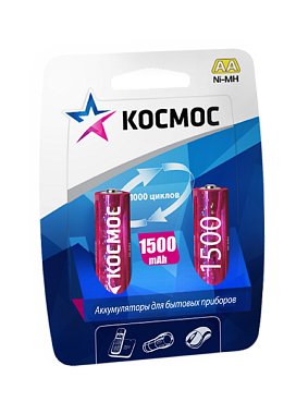 Аккумулятор КОСМОС R6 NI-MH 1500mah 2BL