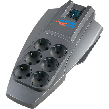 Сетевой фильтр 6 с з/к 5м автоматический отключатель Pilot XPro