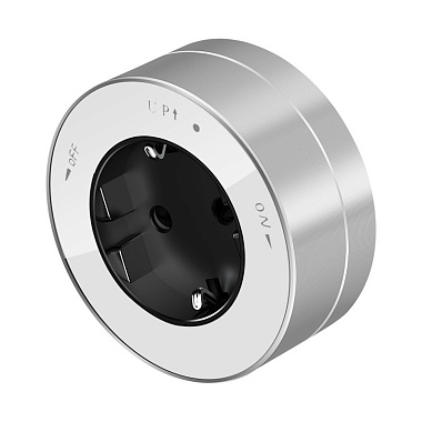 Розетка трековой системы 2К+З круглая 16А/250В SE MultiTrack белый