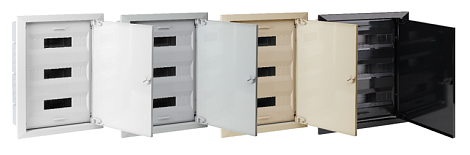 Бокс встраиваемый 54 мод. 645х464х116 IP41 с метал. рамой и дверью Рувинил серый