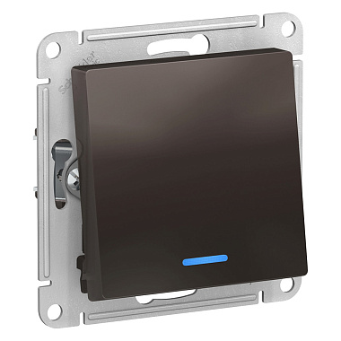 Переключатель 1 СП 10АХ с подсв. сх.6а механизм SE AtlasDesign мокко