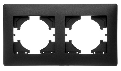 Рамка 2-постовая Gusi Electric Bravo графит