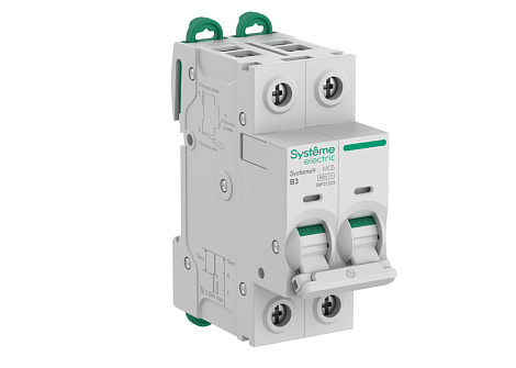 Автоматический выключатель 2P   3A (B)  6,0kA АВ 400В SE Systeme9