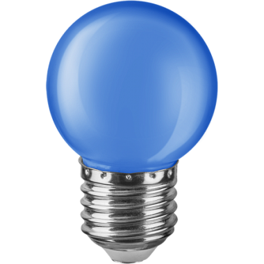 Лампа светодиодная Е27   1Вт 220-240В шар синий Navigator 71 829