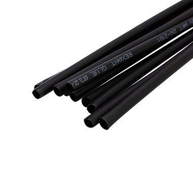 Трубка ТУТ СТТК (2:1)  3,2/1,6мм, двустенная клеевая, черная, упаковка по 1м Rexant