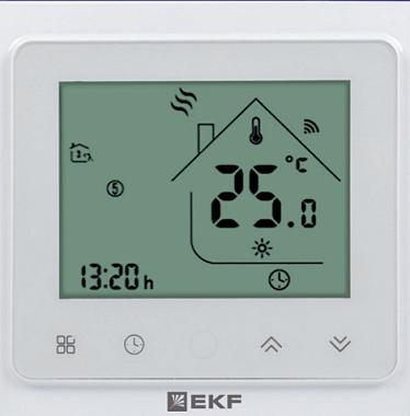 Терморегулятор для водяного/газового бойлера "Умный дом" Wi-Fi EKF Connect