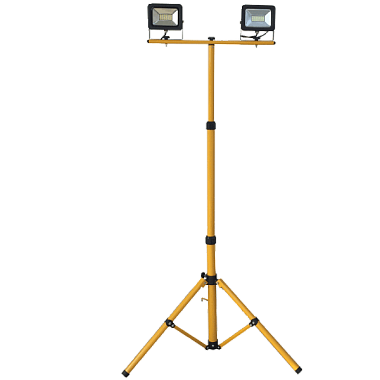 Прожектор светодиодный  20Вт*2 4200К 3400Лм 240В FL-LED Light-PAD STAND Grey 70-164х60х60см на стойке Foton Lighting
