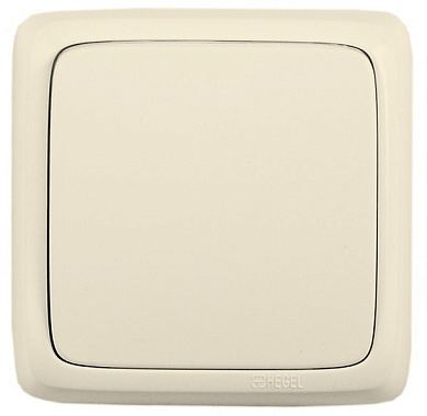 Выключатель 1 ОП 10А (изол.пл.) Hegel Alfa слоновая кость