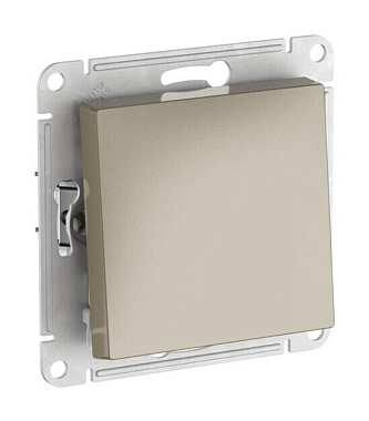 Переключатель 1 СП 10АХ перекрестный сх.7 механизм безвинт. зажим SE AtlasDesign шампань