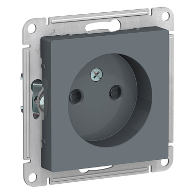 Розетка 1 СП 16А с з/шт механизм SE AtlasDesign грифель