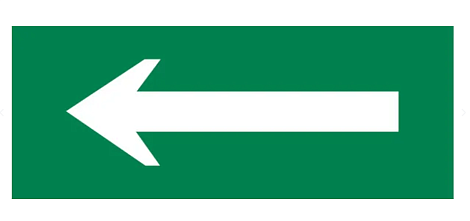 Пиктограмма "Стрелка" 320x120мм (для Exit, Safeway-40) EKF