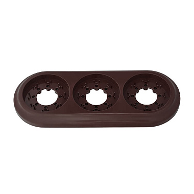 Рамка 3-постовая Bylectrica Ретро шоколад