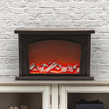 Фигура светодиодная новогодняя ЕGNIK - 06 Камин 14 LED ЭРА Б0051947