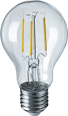 Лампа светодиодная Е27  10Вт 4000К 220-240В филамент груша Navigator 80 539