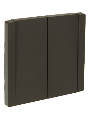 Выключатель 2 СП 10А проходной IEK FP307 Forte&Piano серый