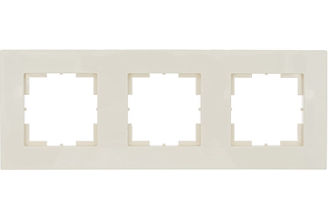 Рамка 3-постовая Кунцево-Электро Аксиома слоновая кость