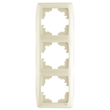 Рамка 3-постовая вертикальная Viko Carmen крем