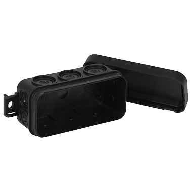 Коробка расп. ОП  43х88х35мм IP54 10 вводов Рувинил черный