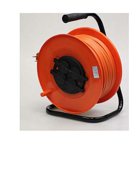 Удлинитель 4*30 м с з/к на пласт. катушке и метал. стойке с инд. напряжения ПВС 3х0,75 Меркурий