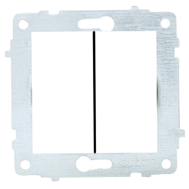 Выключатель 2 СП 10А механизм Ovivo белый