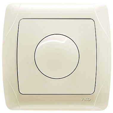 Светорегулятор 1 СП 600Вт поворотный (диммер) Viko Carmen крем